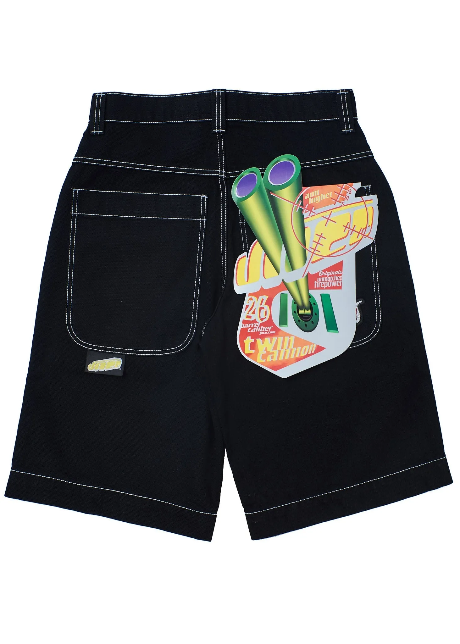 101 Twin Cannon Shorts. 14. Black/Silver J.
