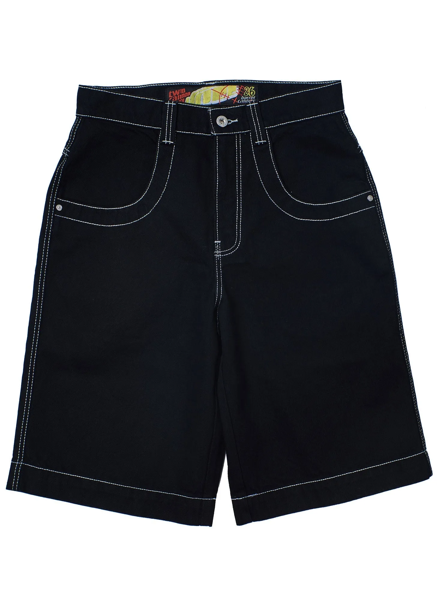 101 Twin Cannon Shorts. 14. Black/Silver J.