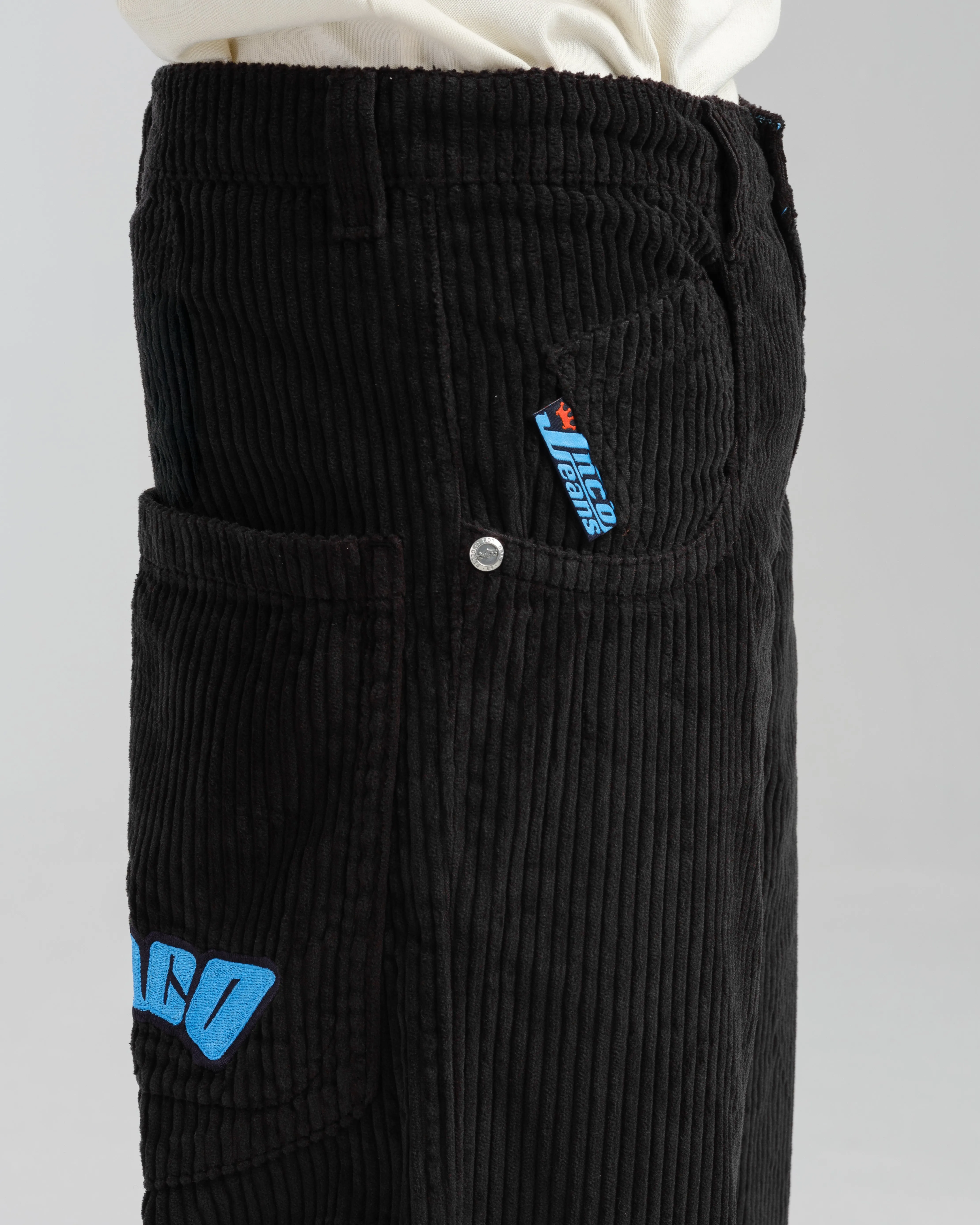 169 Low Down. 20. 4 Wale Corduroy. Black.
