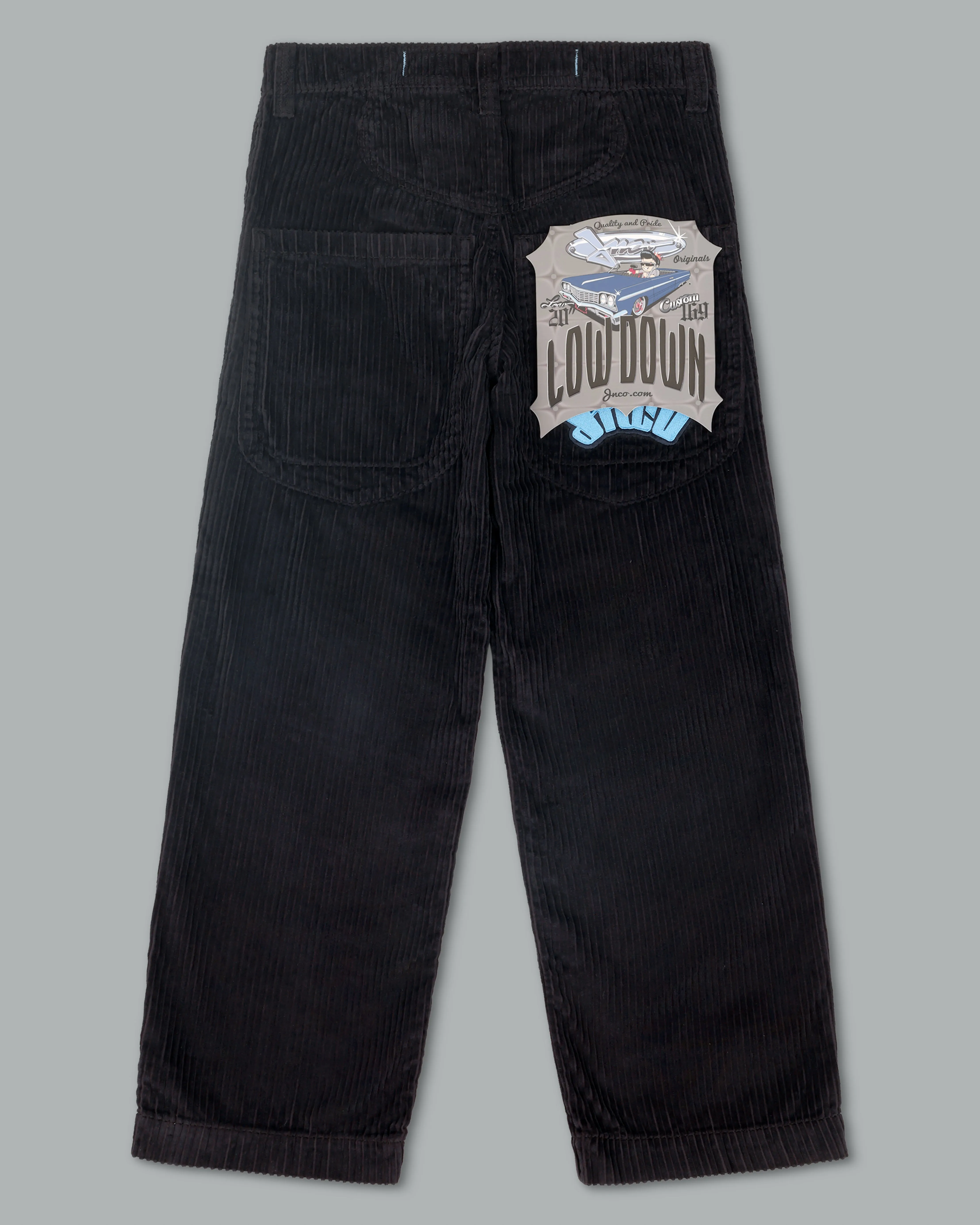 169 Low Down. 20. 4 Wale Corduroy. Black.