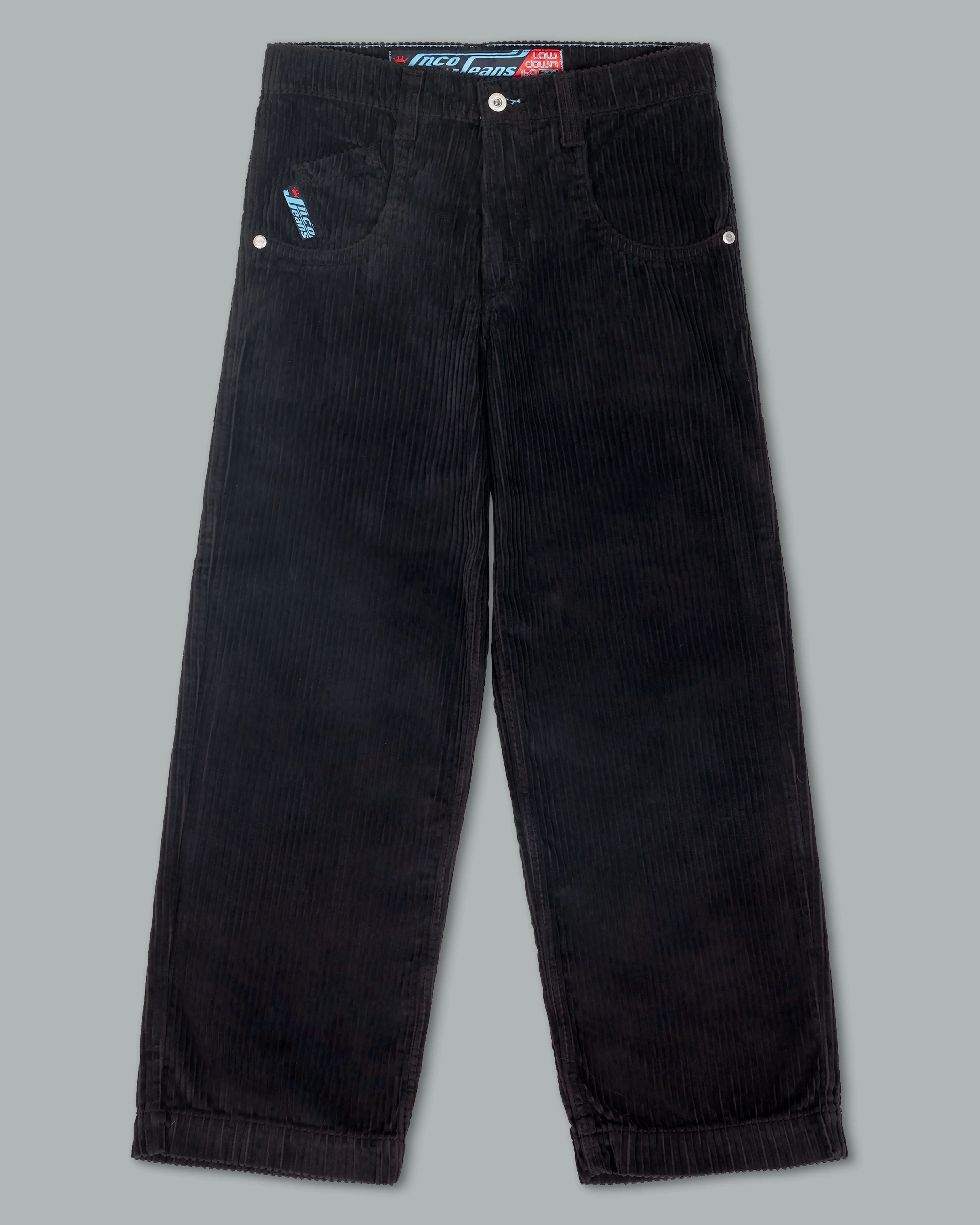 169 Low Down. 20. 4 Wale Corduroy. Black.