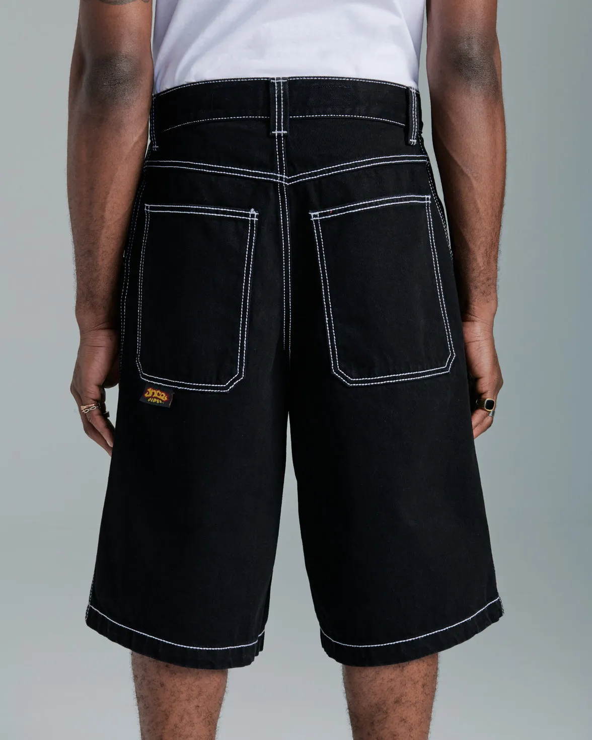 179 Pipes Shorts. 14 Inseam. Jet Black.