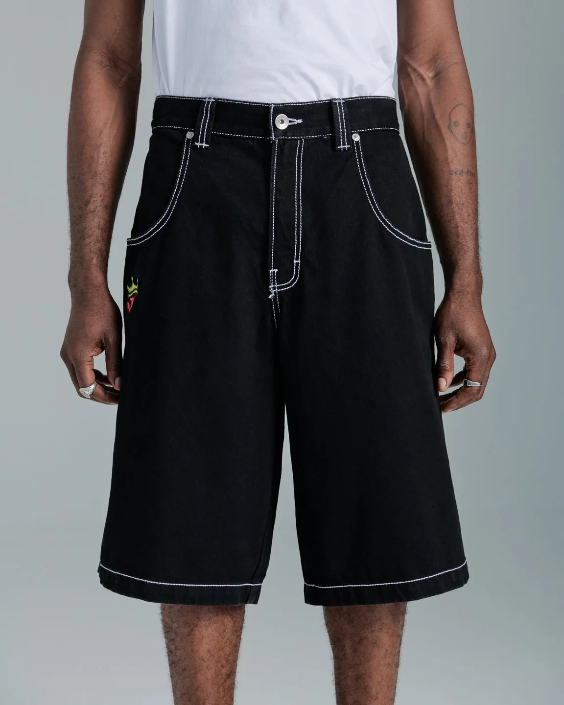 179 Pipes Shorts. 14 Inseam. Jet Black.
