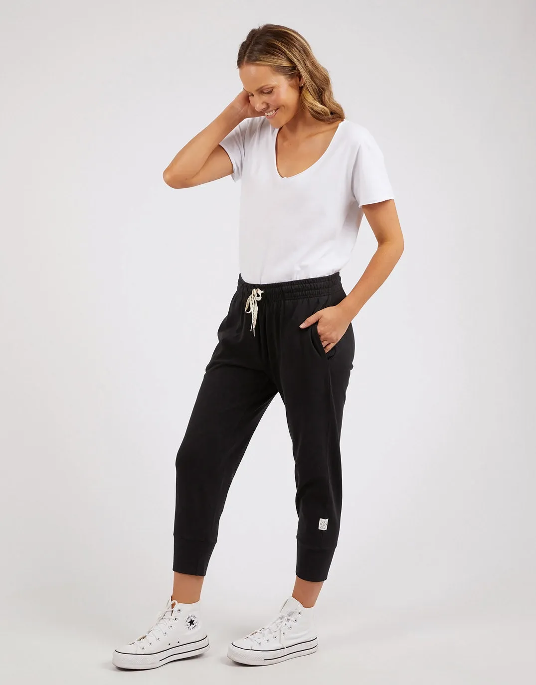 3/4 Brunch Pants - Black