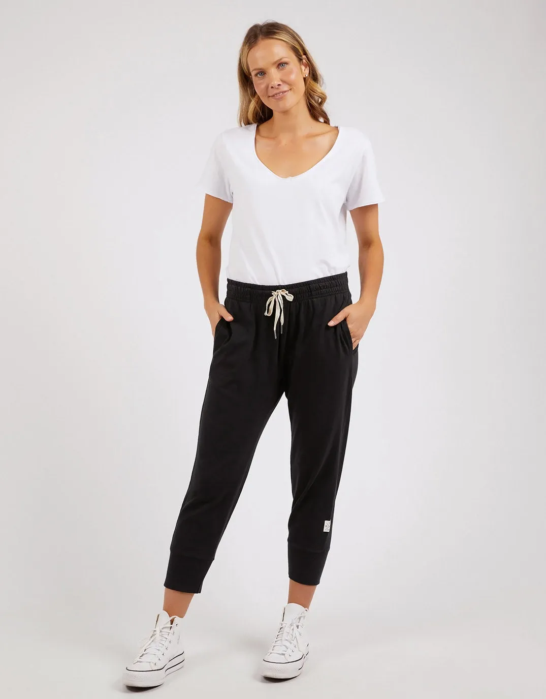 3/4 Brunch Pants - Black