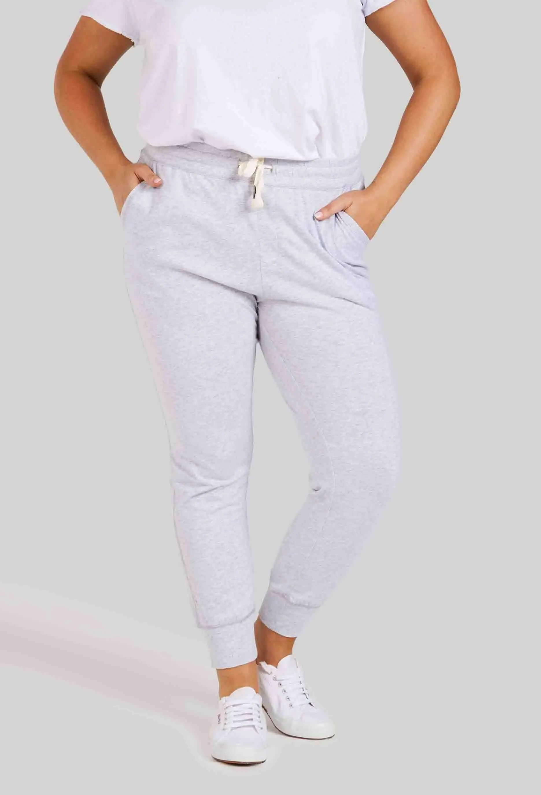 3/4 Brunch Pants - Grey Marle