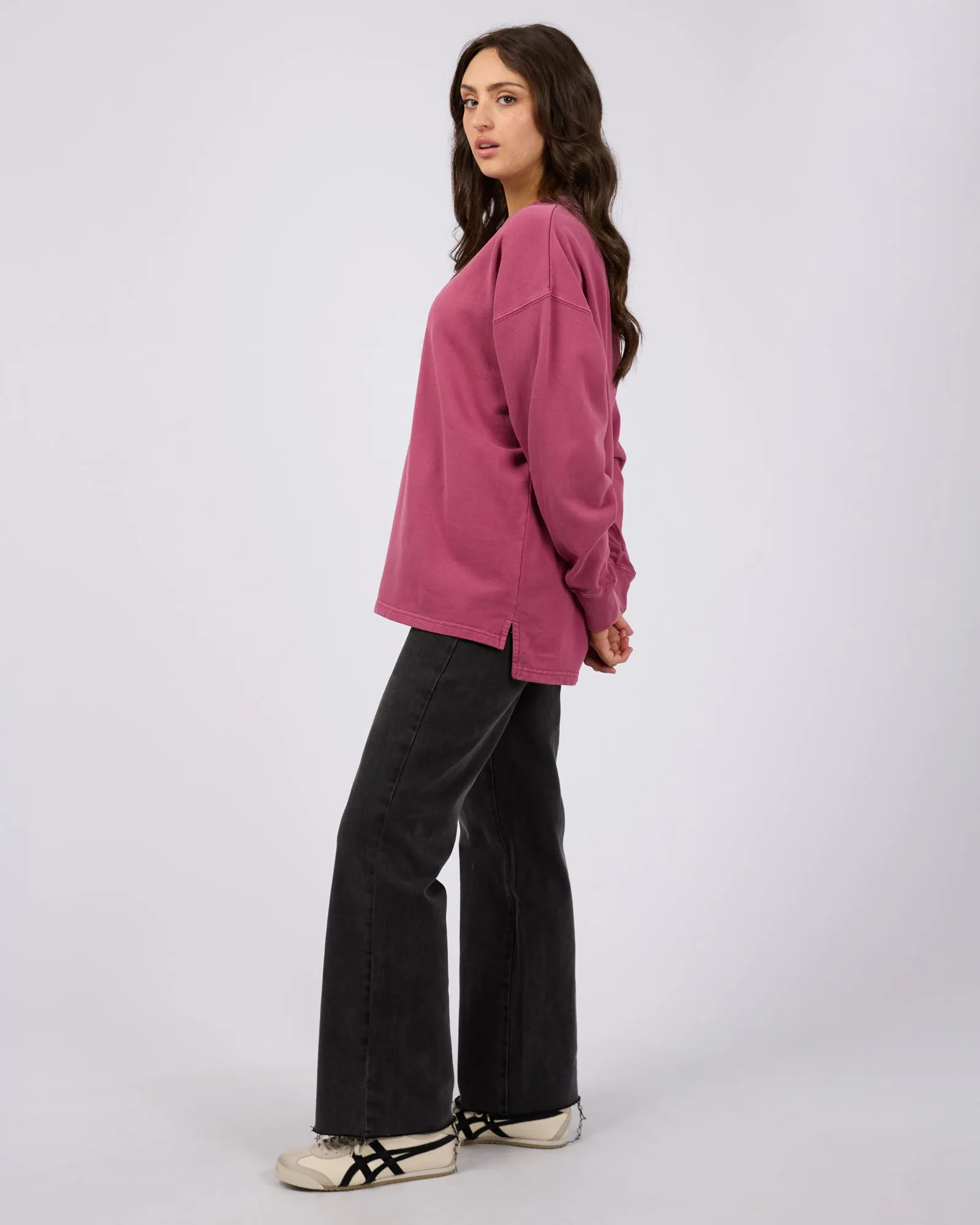 All About Eve AAE Washed Relaxed Crew Blush