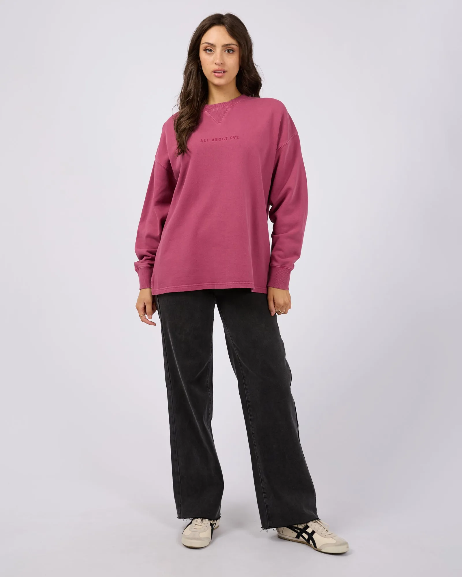 All About Eve AAE Washed Relaxed Crew Blush