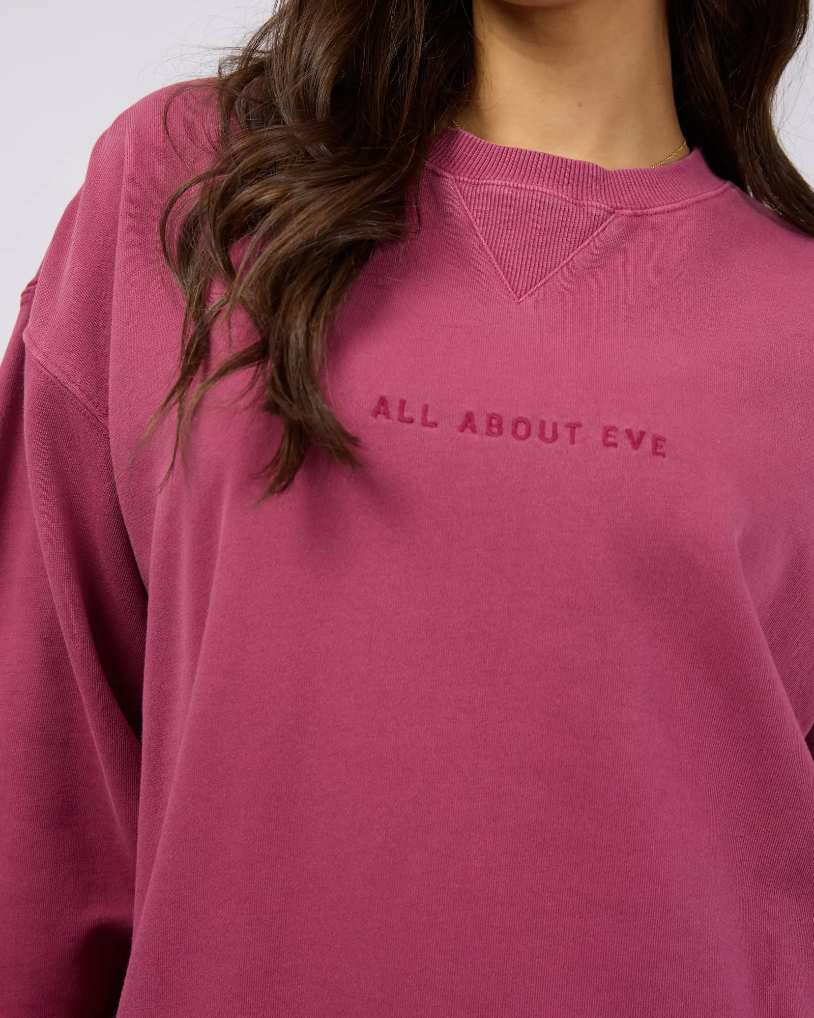 All About Eve AAE Washed Relaxed Crew Blush