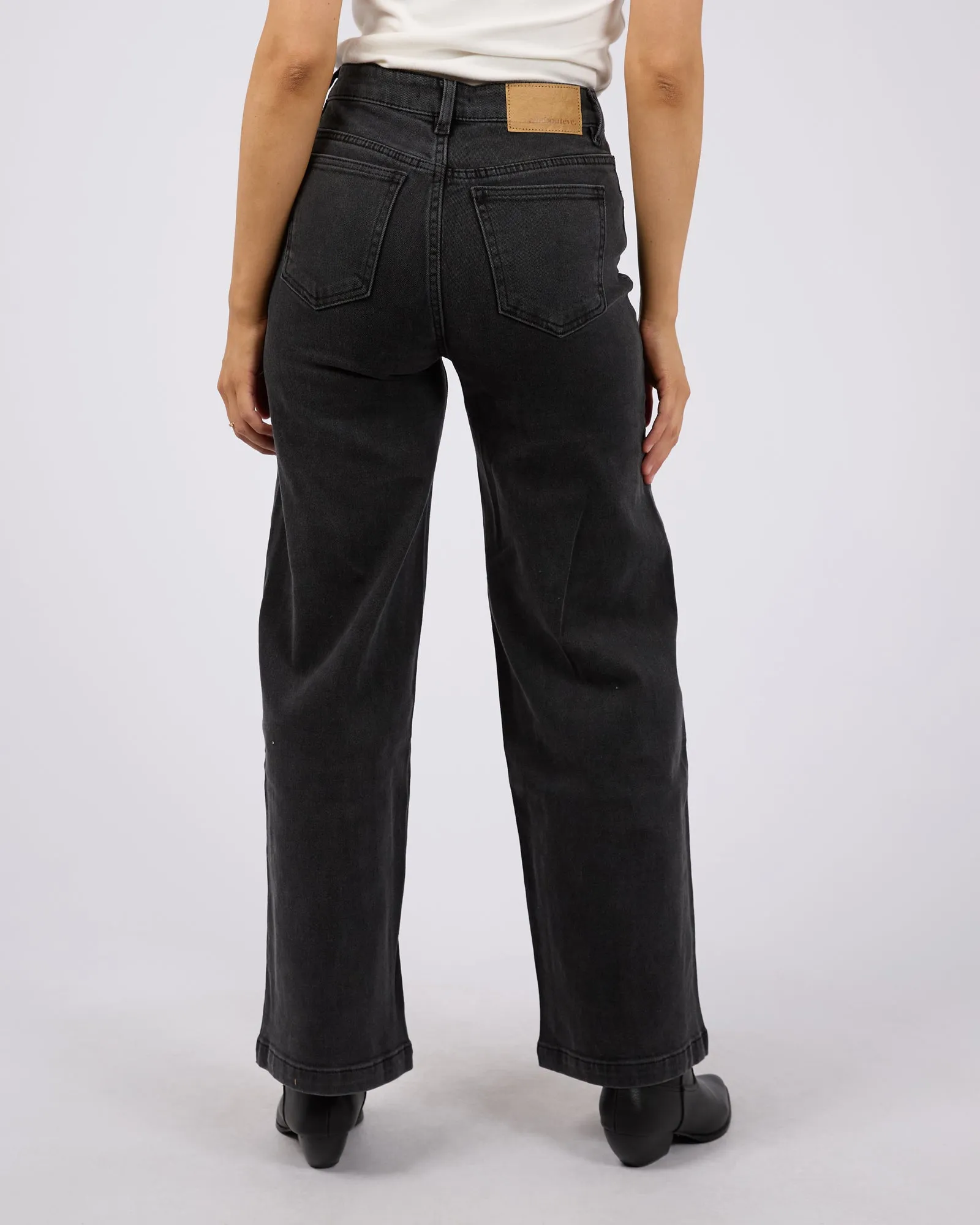 All About Eve Jacqui Wide Leg Washed Black