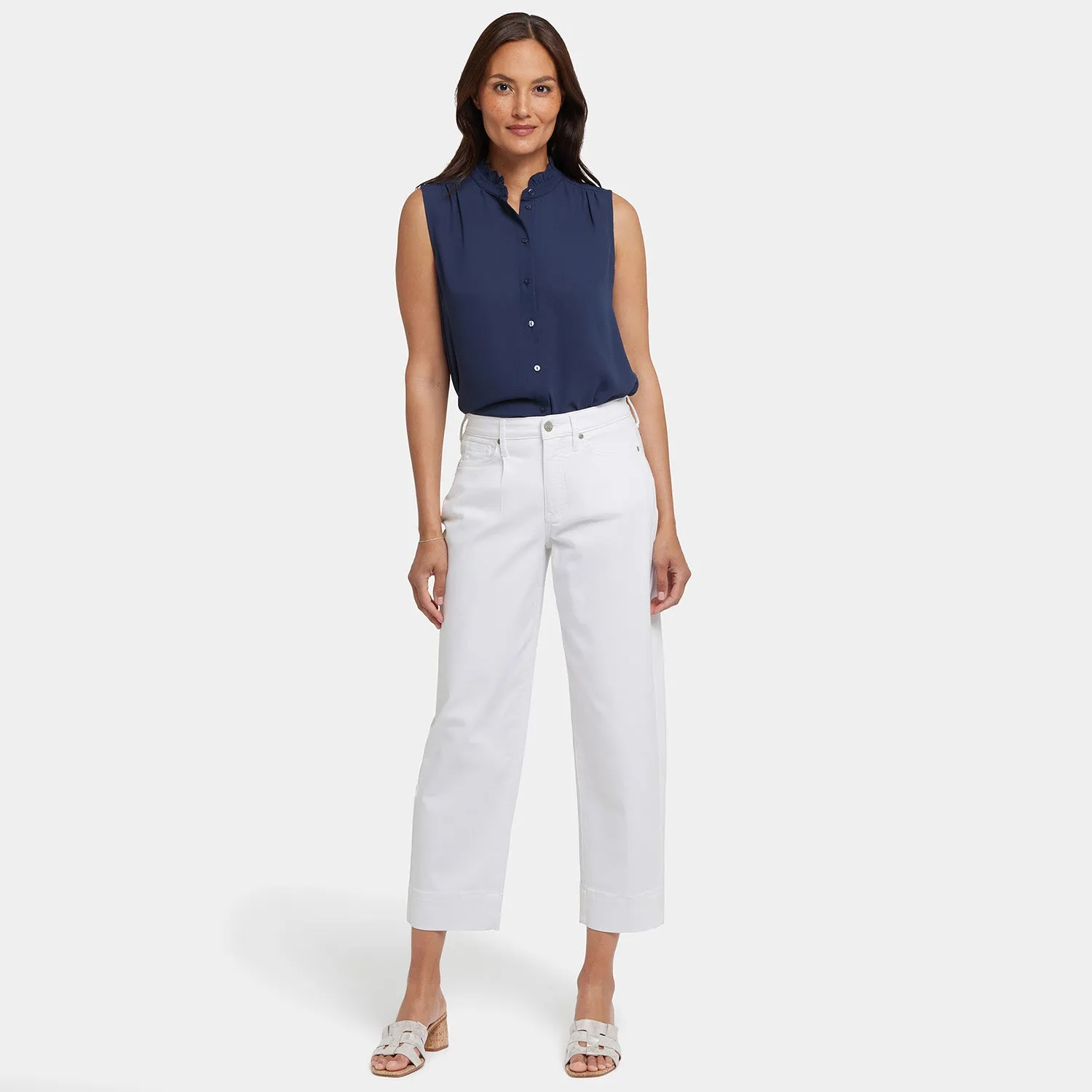 Balloon Ankle Jeans In Petite - Optic White