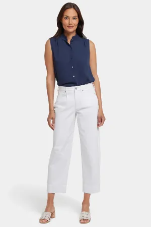 Balloon Ankle Jeans In Petite - Optic White