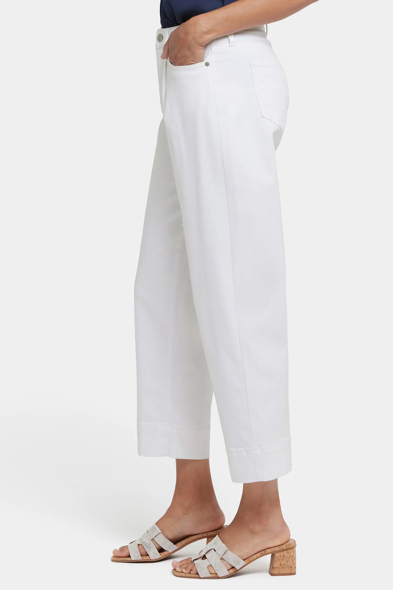 Balloon Ankle Jeans In Petite - Optic White