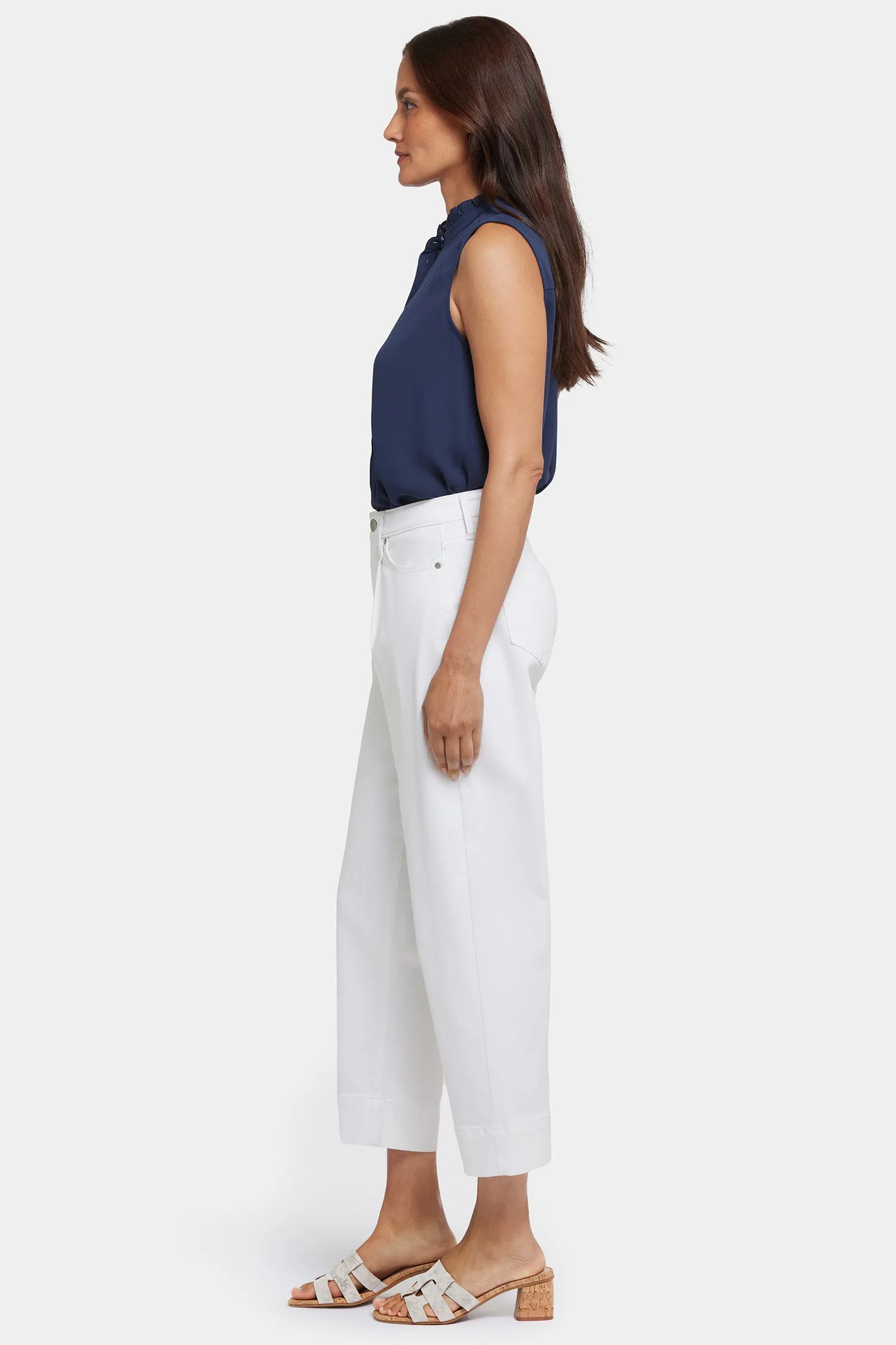 Balloon Ankle Jeans In Petite - Optic White