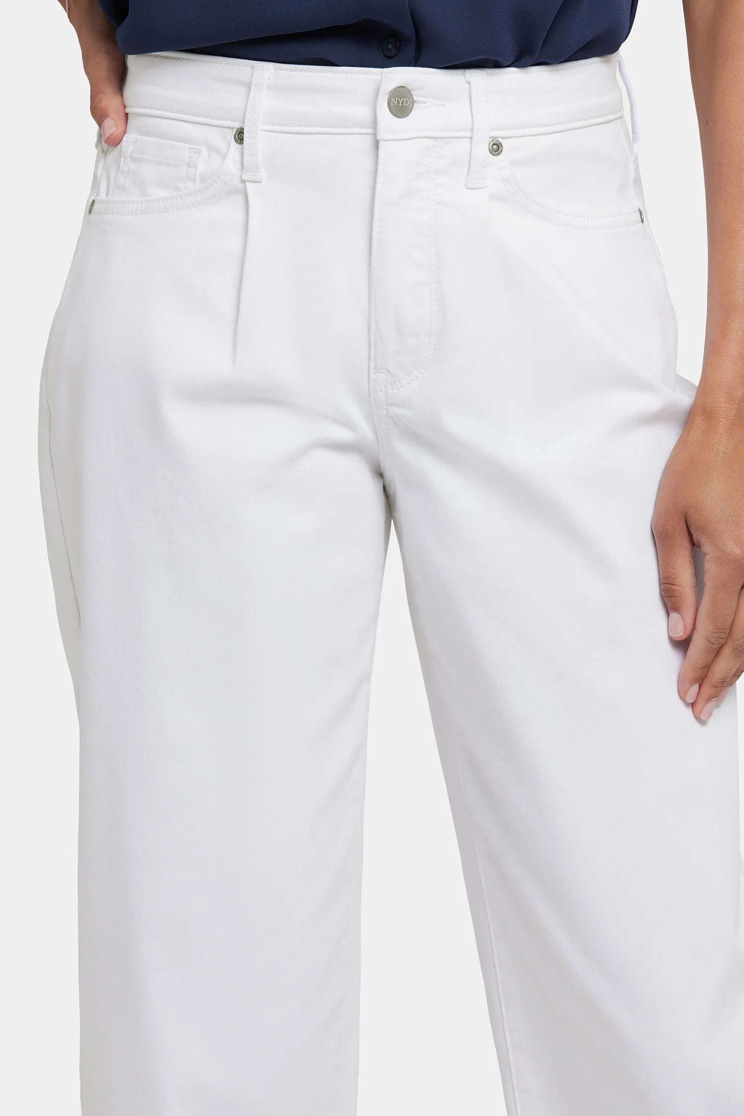 Balloon Ankle Jeans In Petite - Optic White