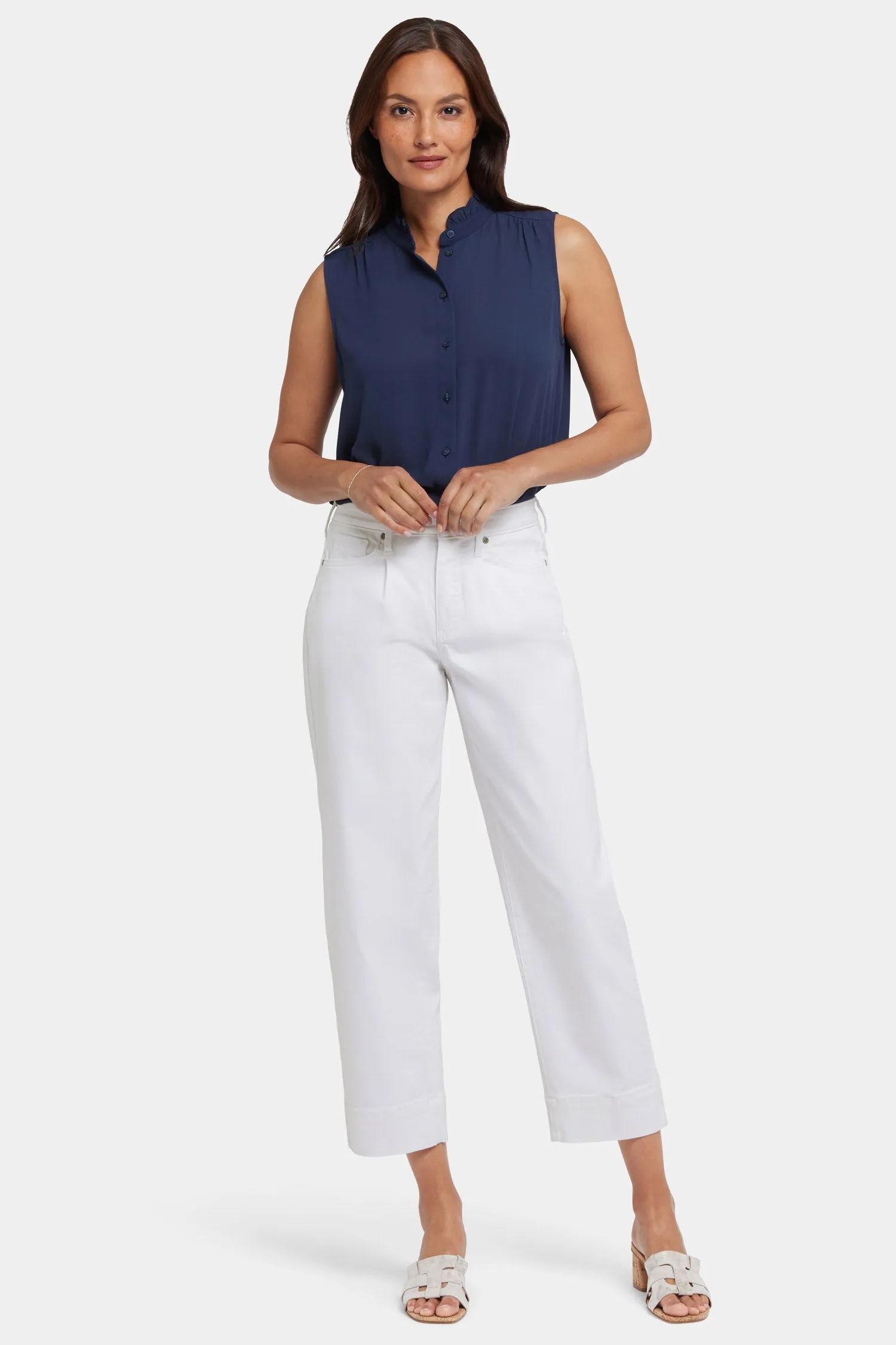 Balloon Ankle Jeans - Optic White