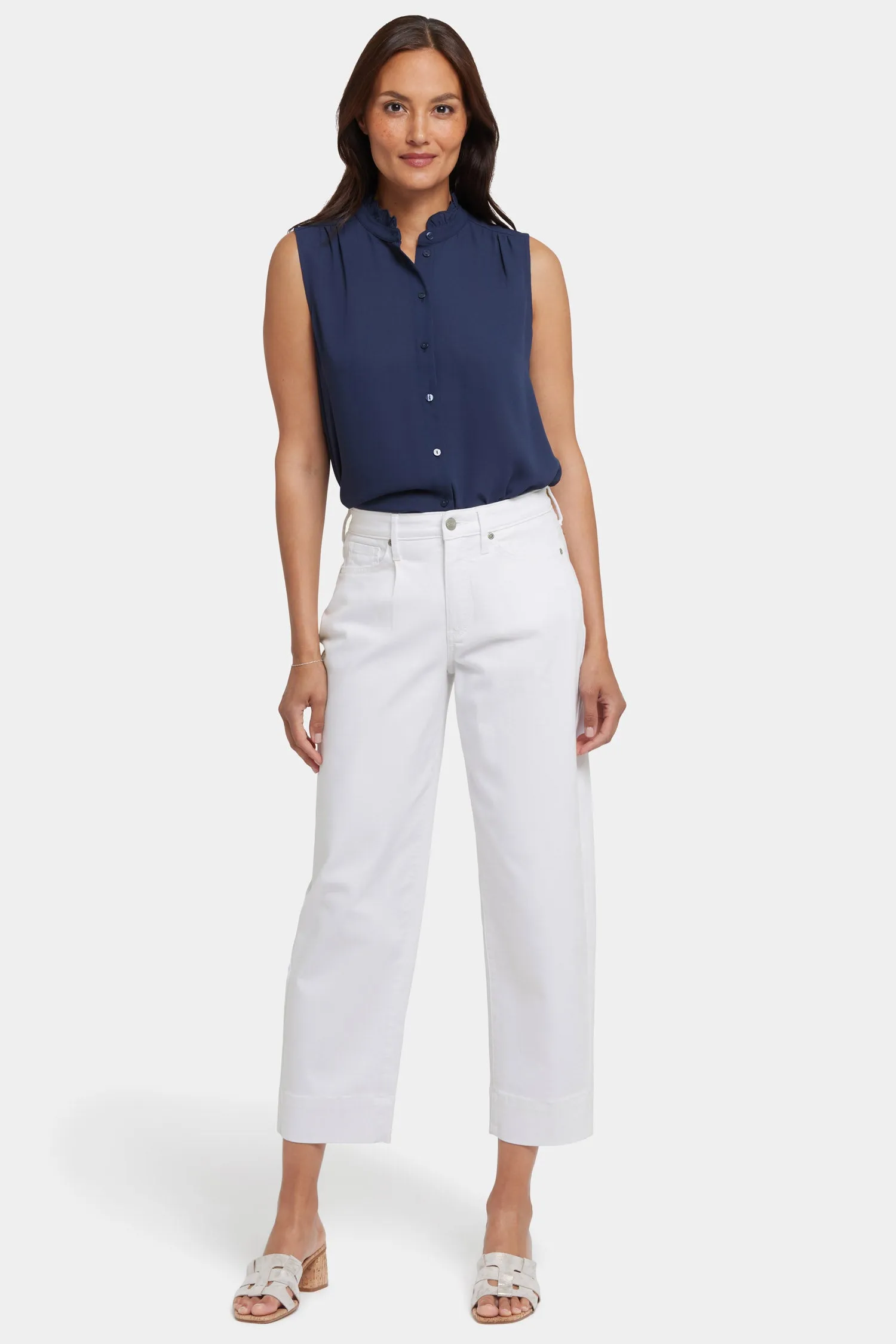 Balloon Ankle Jeans - Optic White
