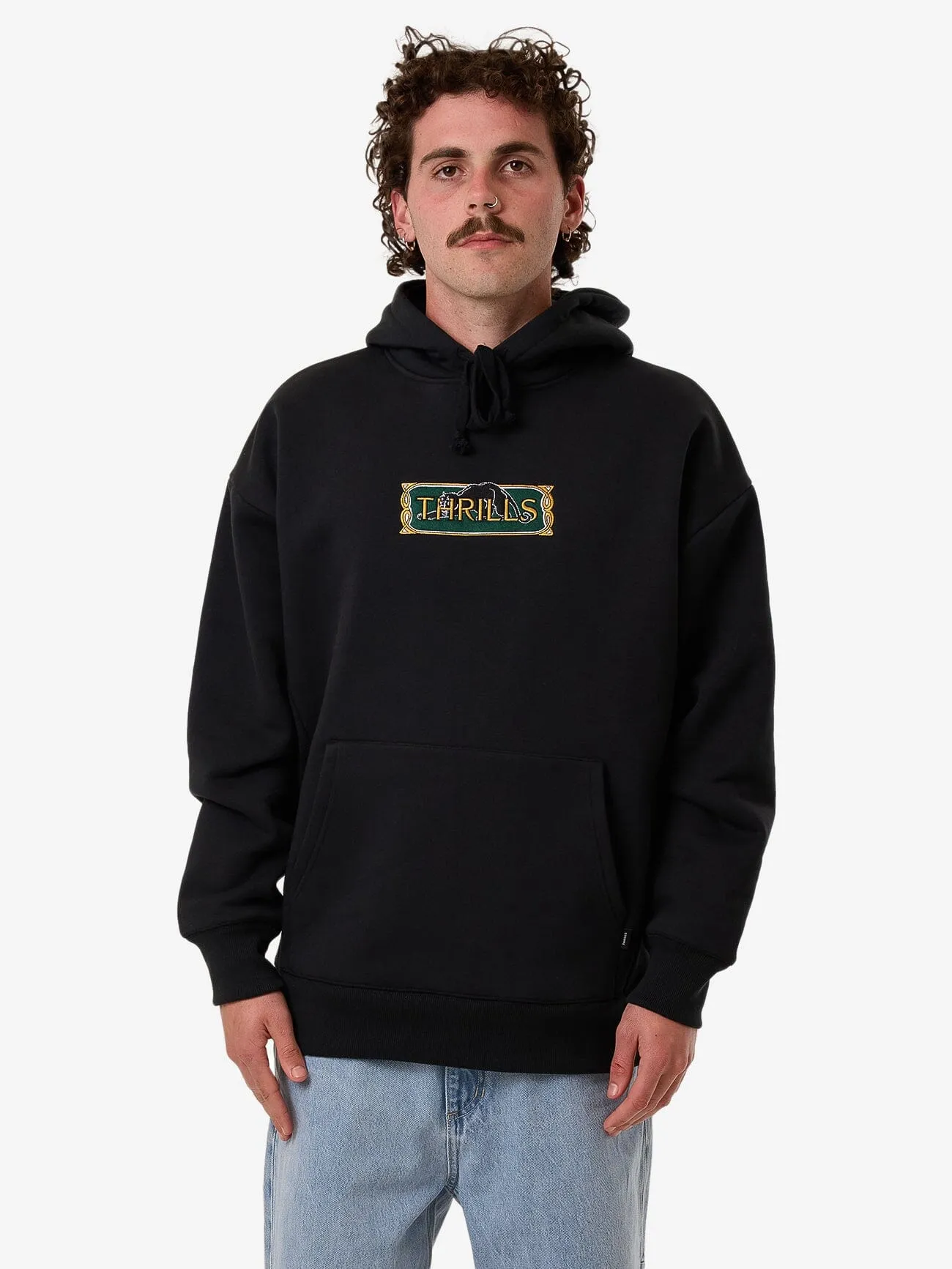Behind It All Slouch Pull On Hood - Pirate Black