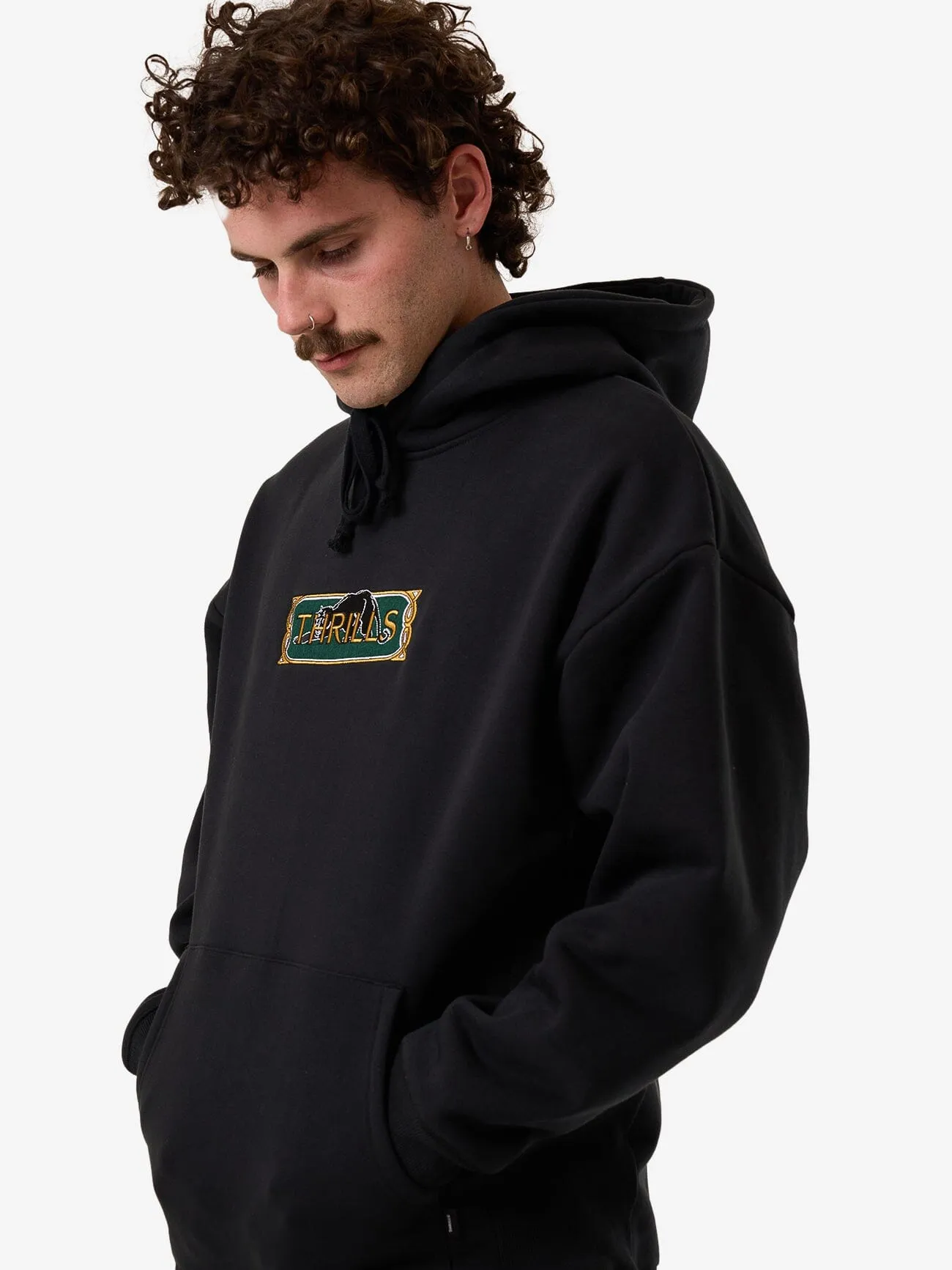Behind It All Slouch Pull On Hood - Pirate Black