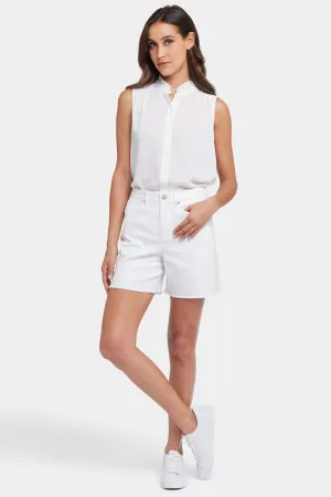 Berkyn Relaxed Denim Shorts - Optic White