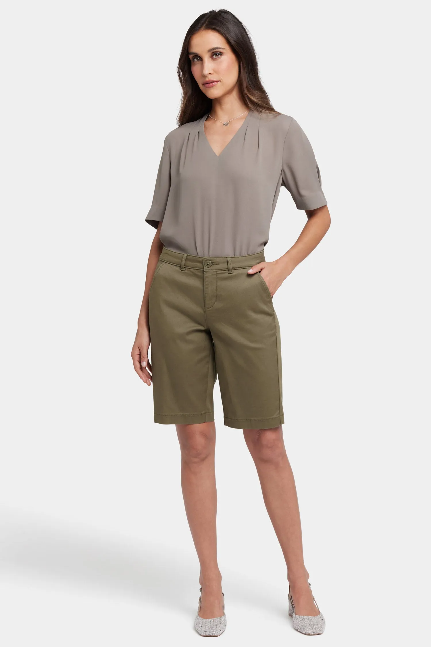 Bermuda Shorts - Bay Leaf
