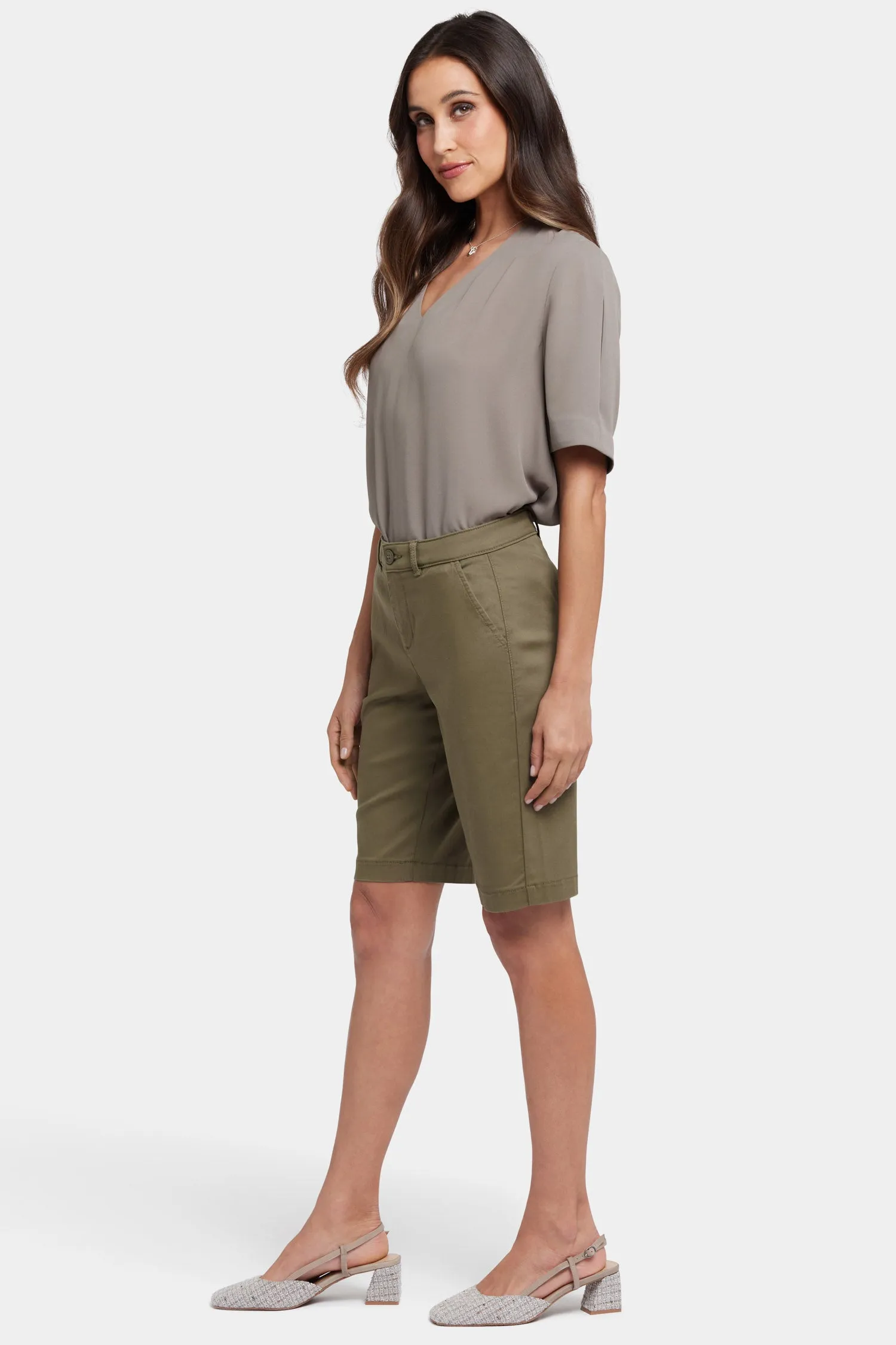 Bermuda Shorts - Bay Leaf