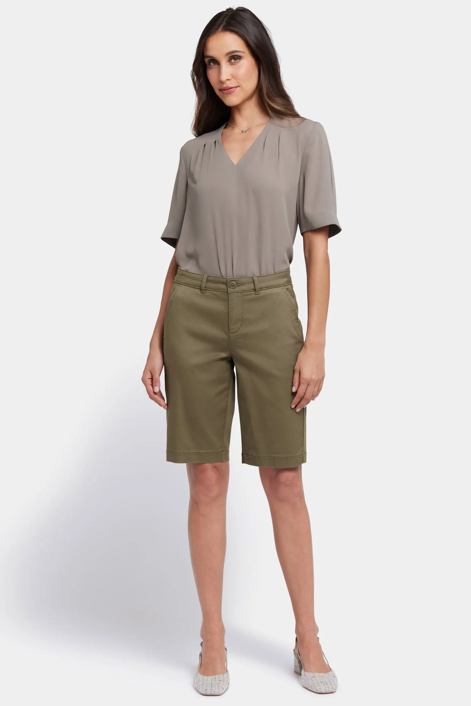 Bermuda Shorts - Bay Leaf