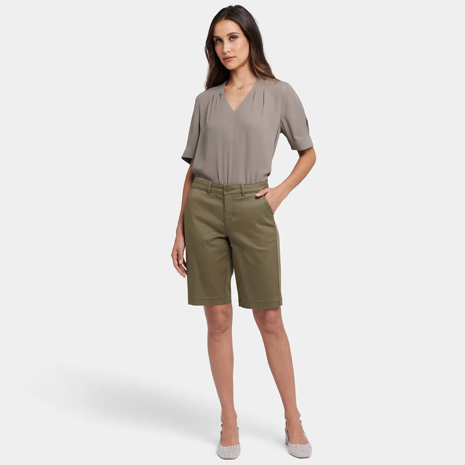 Bermuda Shorts - Bay Leaf