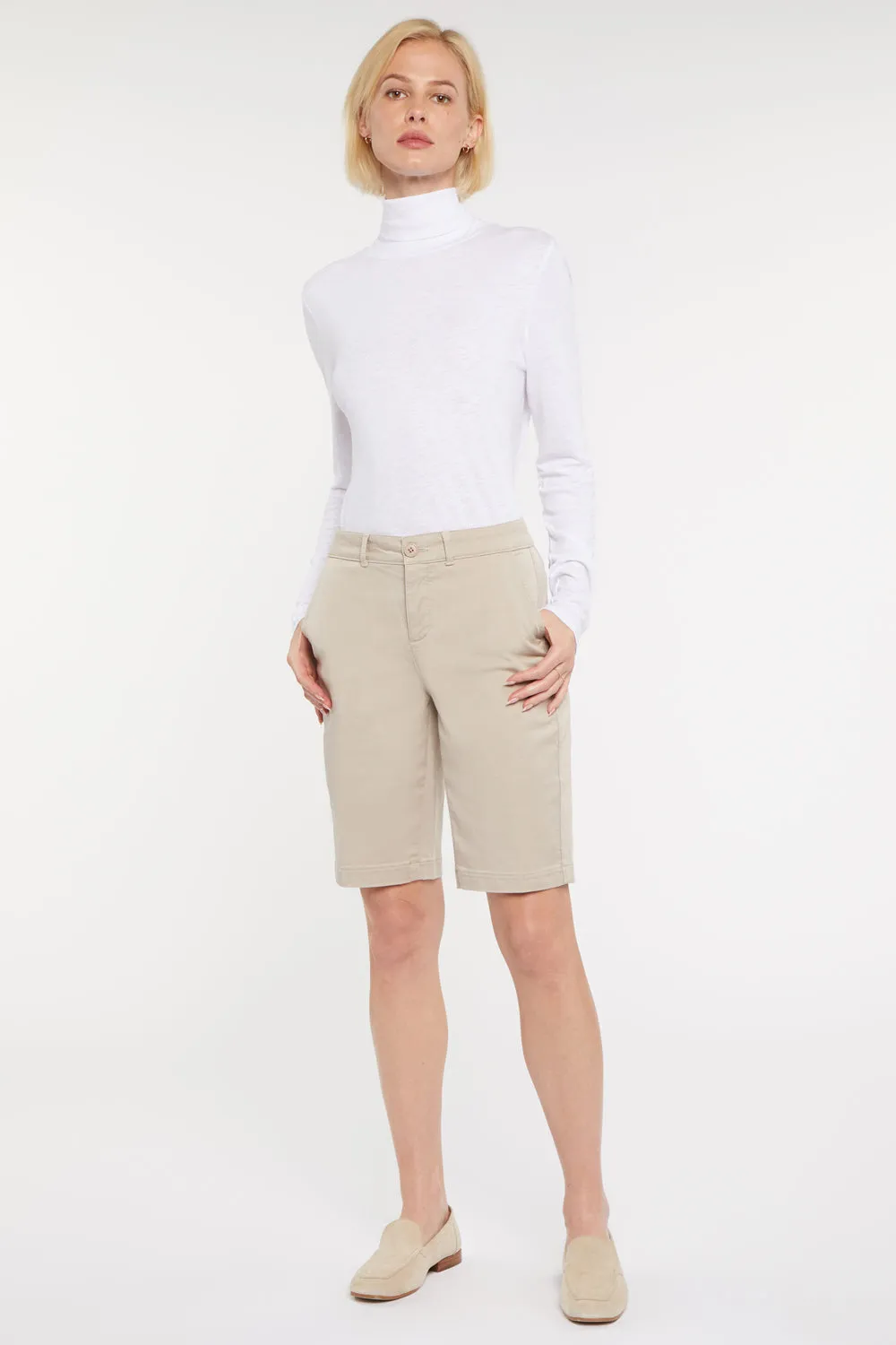Bermuda Shorts In Petite - Feather
