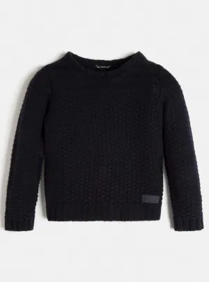 Blue Logo Long Sleeve Sweater (7-16)