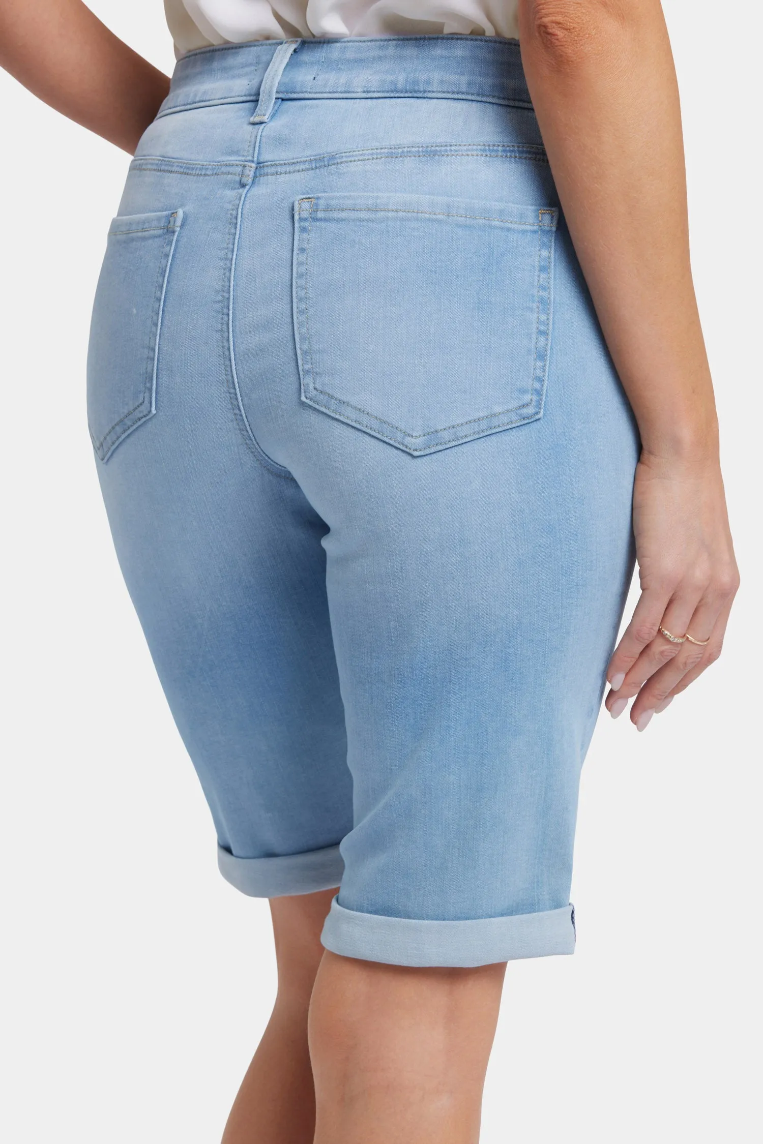 Briella 11 Inch Denim Shorts - Canary Beach