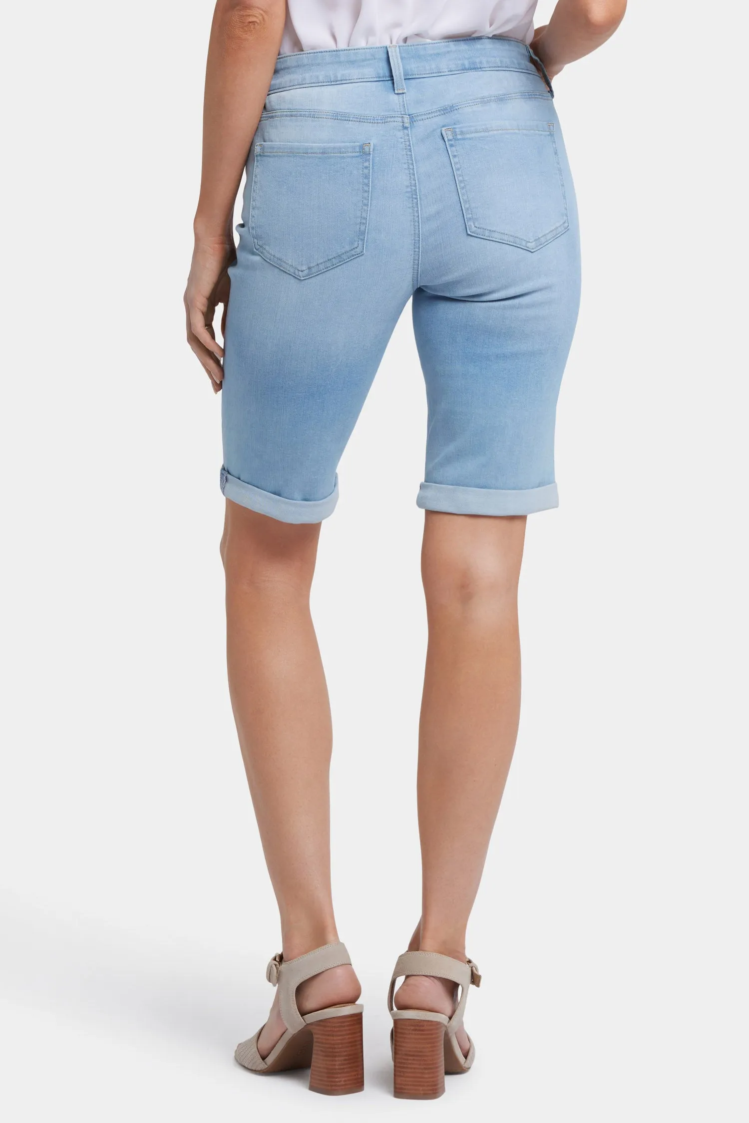 Briella 11 Inch Denim Shorts - Canary Beach