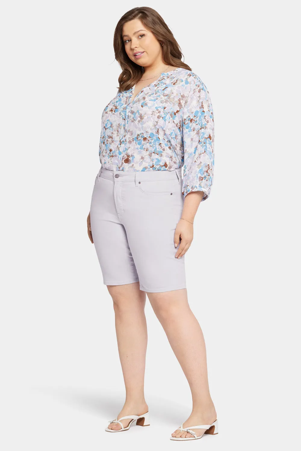 Briella 11 Inch Denim Shorts In Plus Size - Fairytale