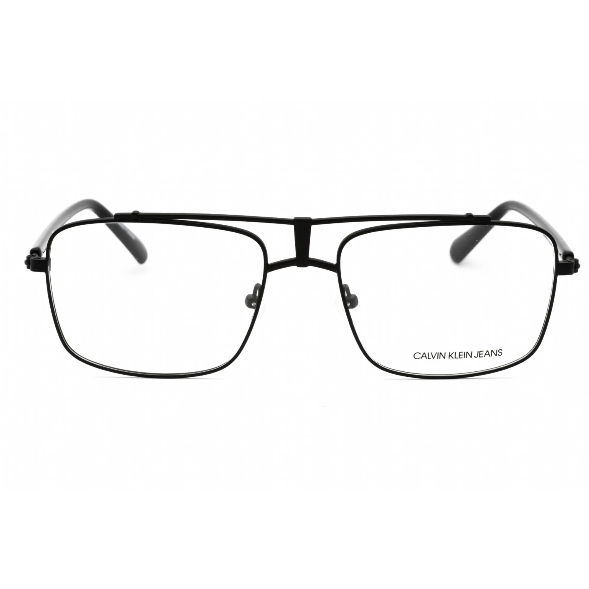 Calvin Klein Jeans Men's Eyeglasses - Matte Black Pilot Metal Frame | CKJ19311 001