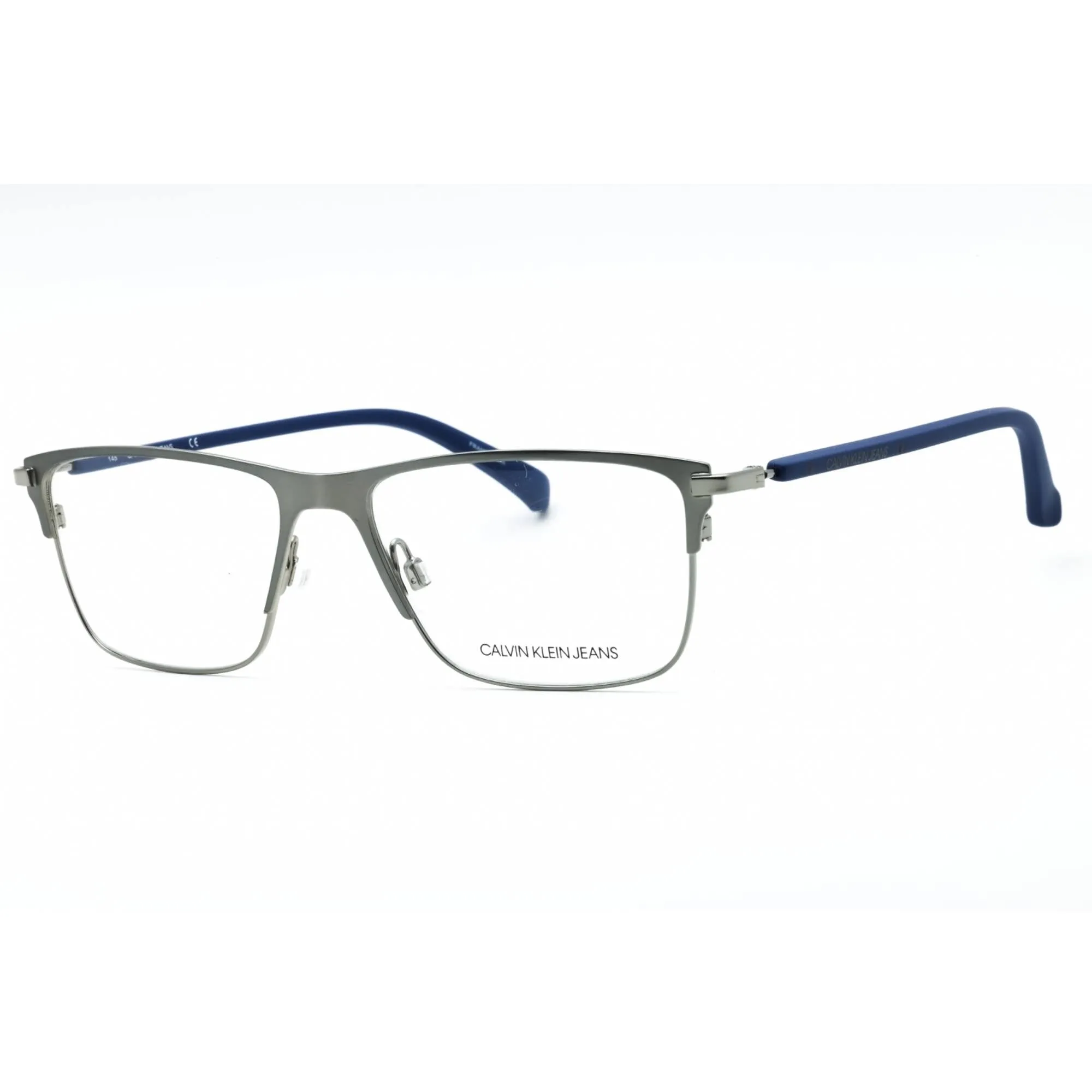 Calvin Klein Jeans Men's Eyeglasses - Satin Gunmetal Full Rim Frame | CKJ21400 008