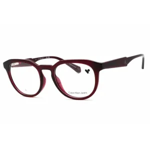 Calvin Klein Jeans Unisex Eyeglasses - Burgundy Full Rim Oval Frame | CKJ23616 603