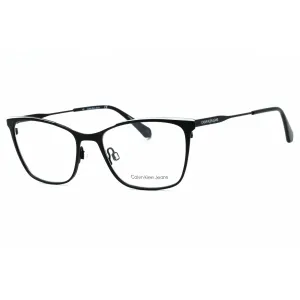 Calvin Klein Jeans Women's Eyeglasses - Black/White Metal Cat Eye Frame | CKJ21207 073
