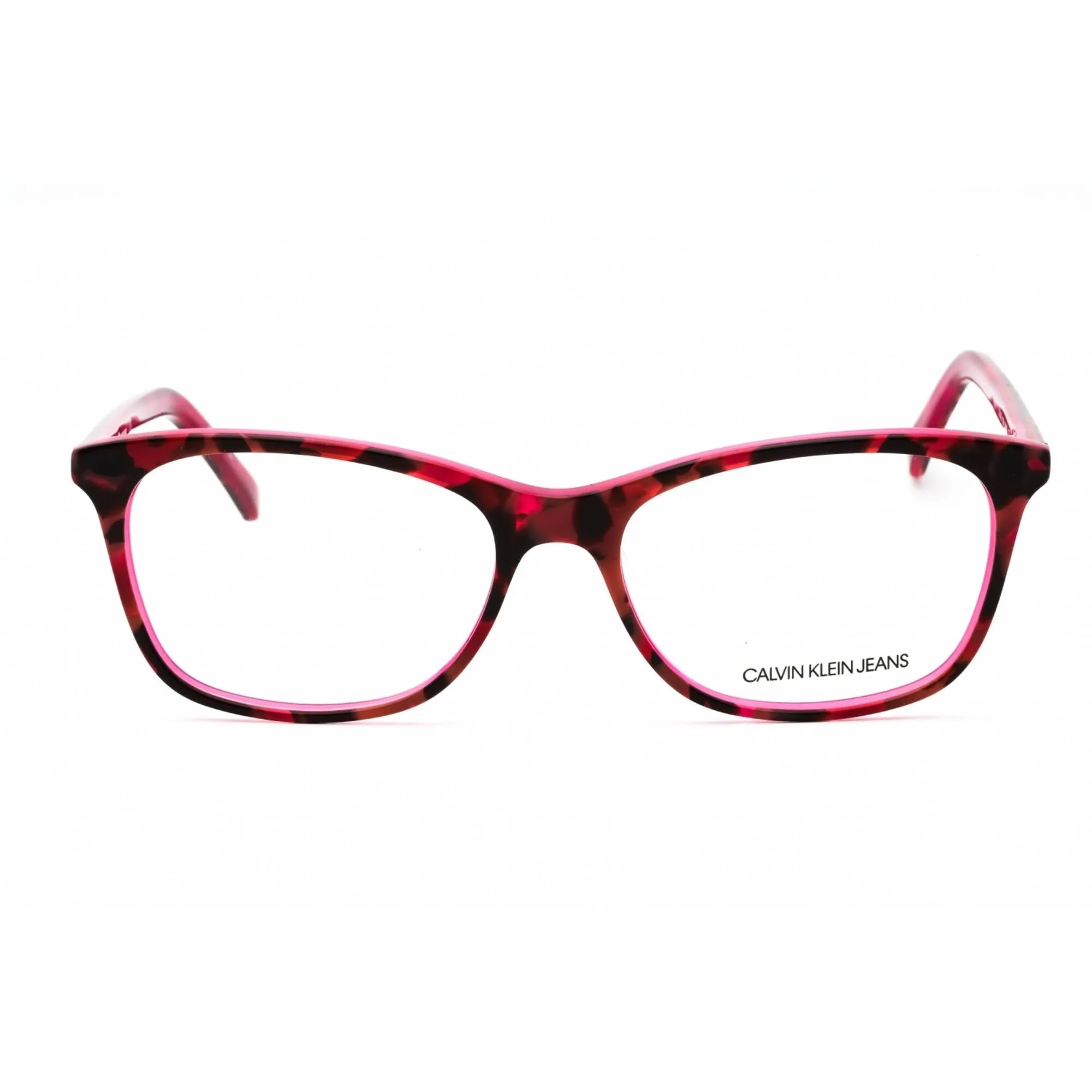 Calvin Klein Jeans Women's Eyeglasses - Pink Tortoise Rectangular Frame | CKJ303 624