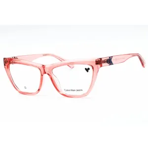 Calvin Klein Jeans Women's Eyeglasses - Rose Full Rim Cat Eye Frame | CKJ23614 671