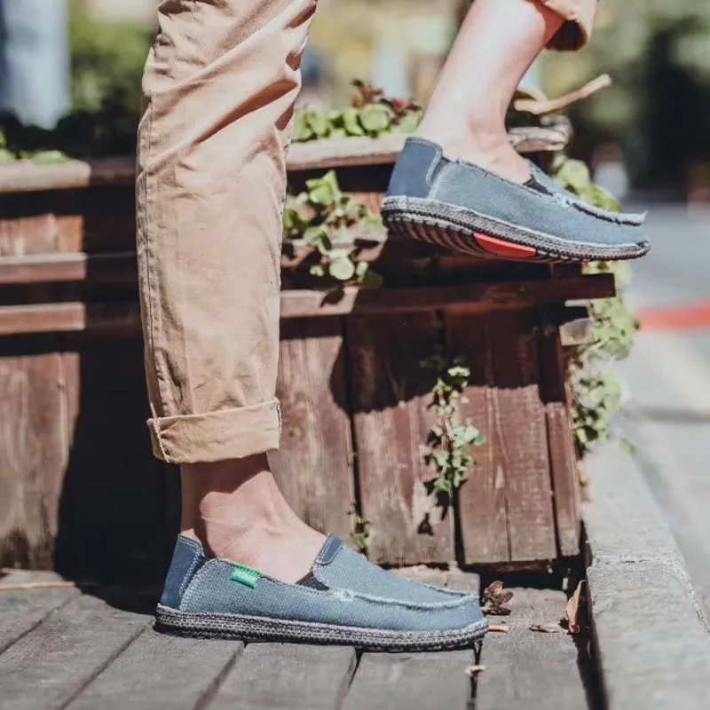Canvas Loafers Breathable Men Flat Lazy Shoes
