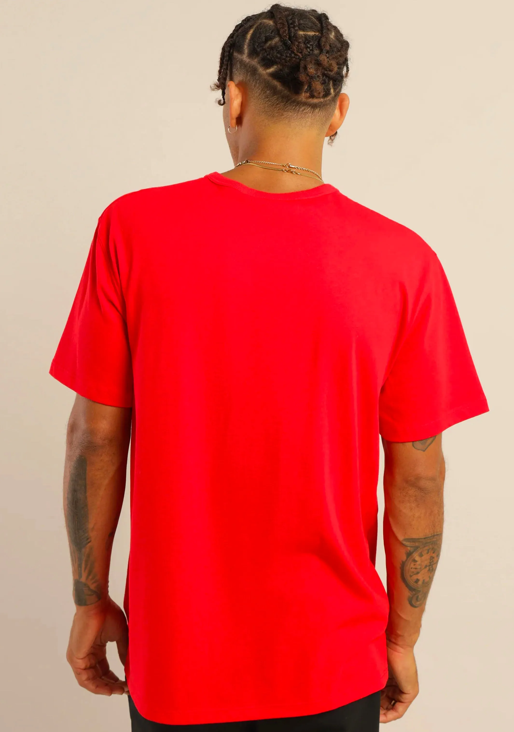 Champion Men's Script Logo Short Sleeve Tee Red