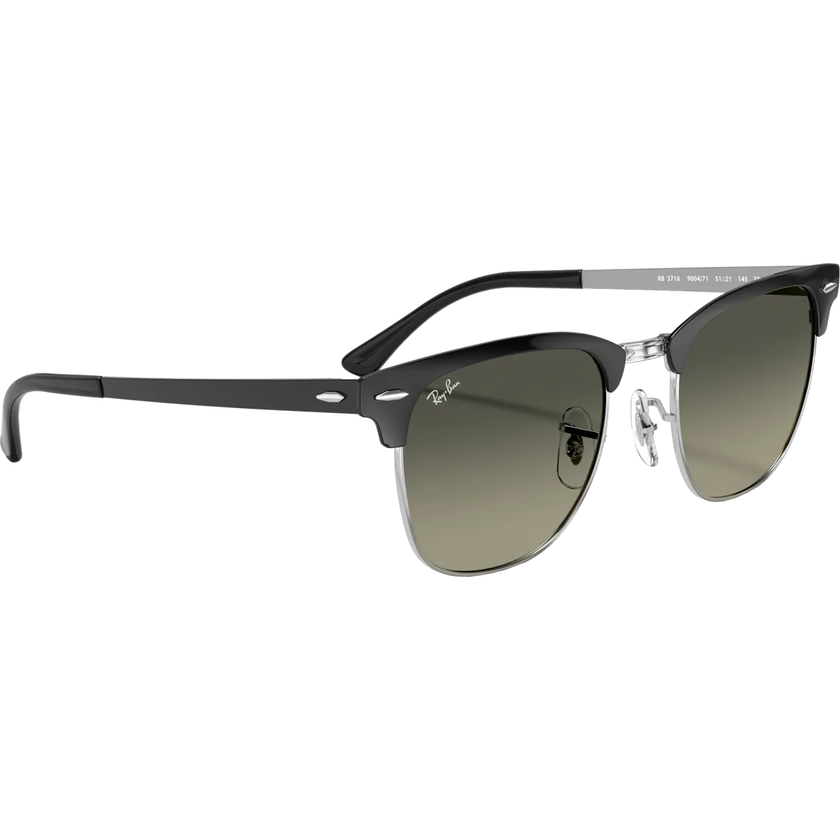 Clubmaster Metal - Polished Black Silver/Grey Gradient