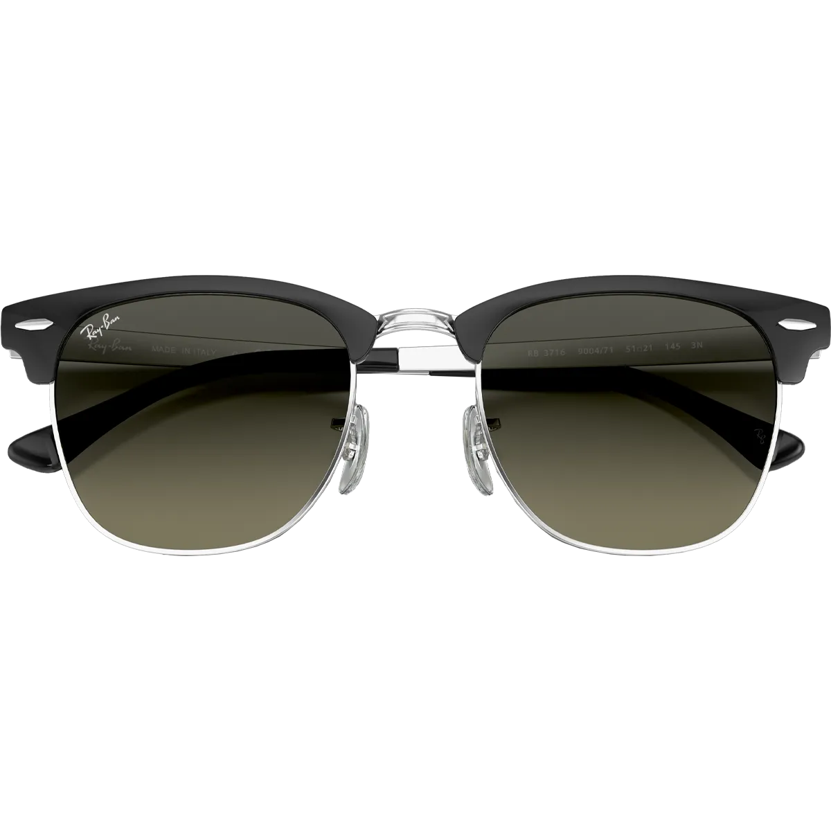 Clubmaster Metal - Polished Black Silver/Grey Gradient