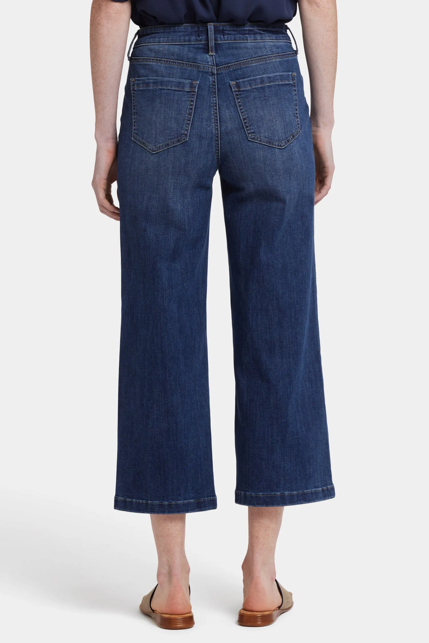 Coco Relaxed Wide Leg Crop Jeans - Rio Rapids