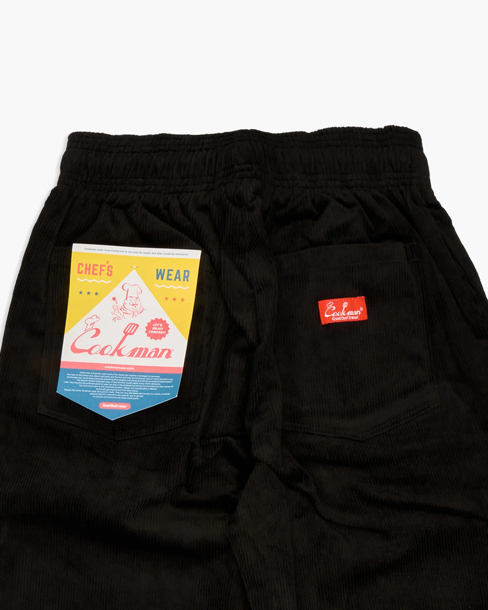 Cookman Chef Pants - Corduroy Black