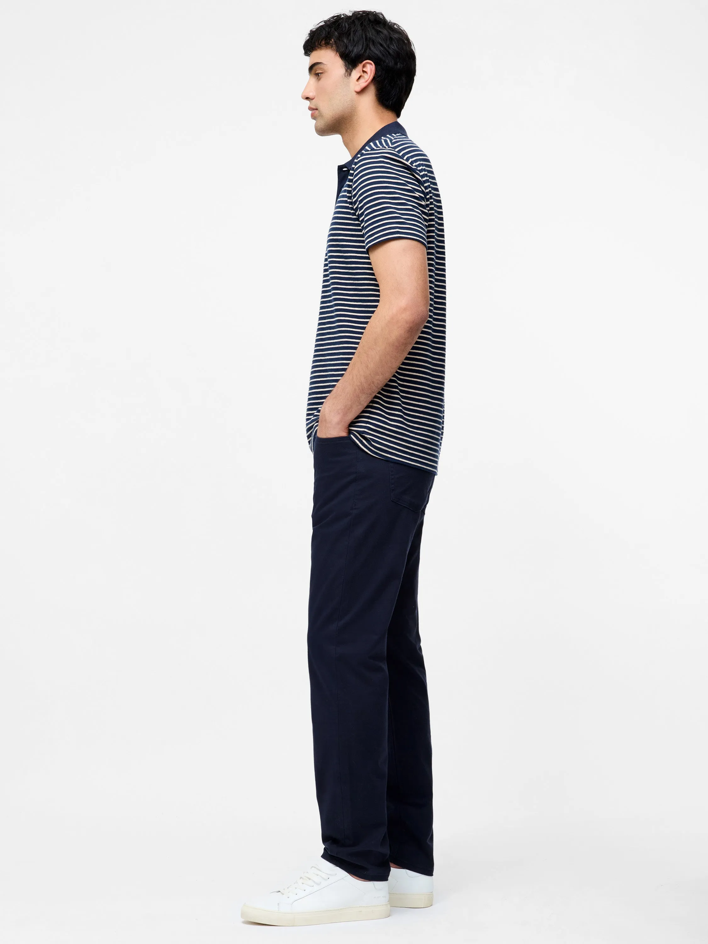 Cotton Stretch 5 Pocket 34 Inch Jeans