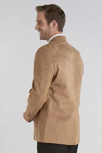 Cripple Creek Mens Houston Microsuede Camel 100% Polyester Sport Coat
