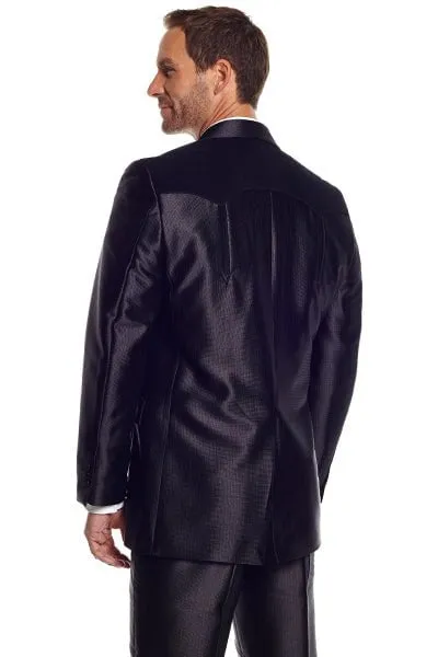 Cripple Creek Mens Swedish Knit Boise Black 100% Polyester Sport Coat