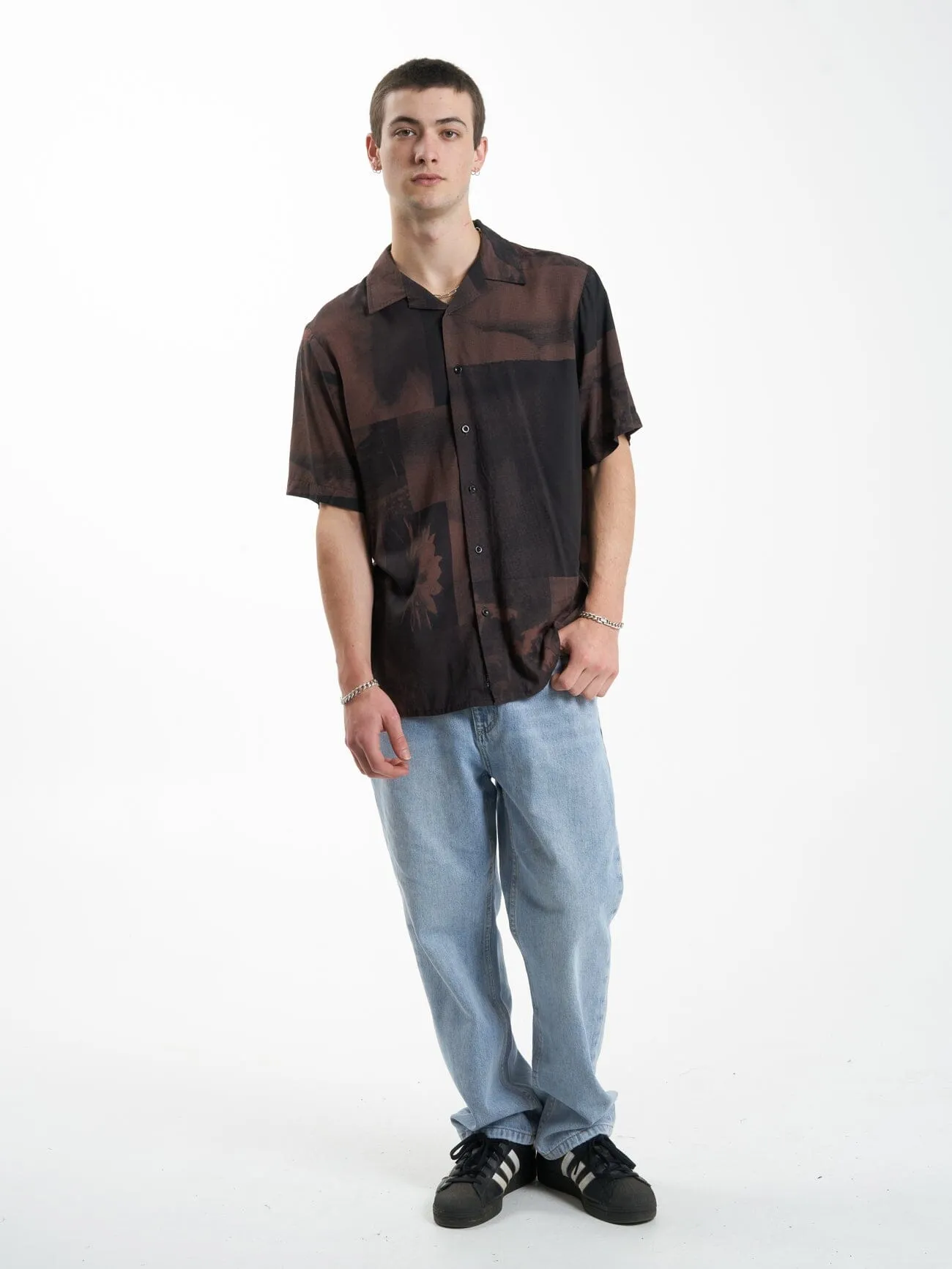 Earthdrone Bowling Shirt - Black