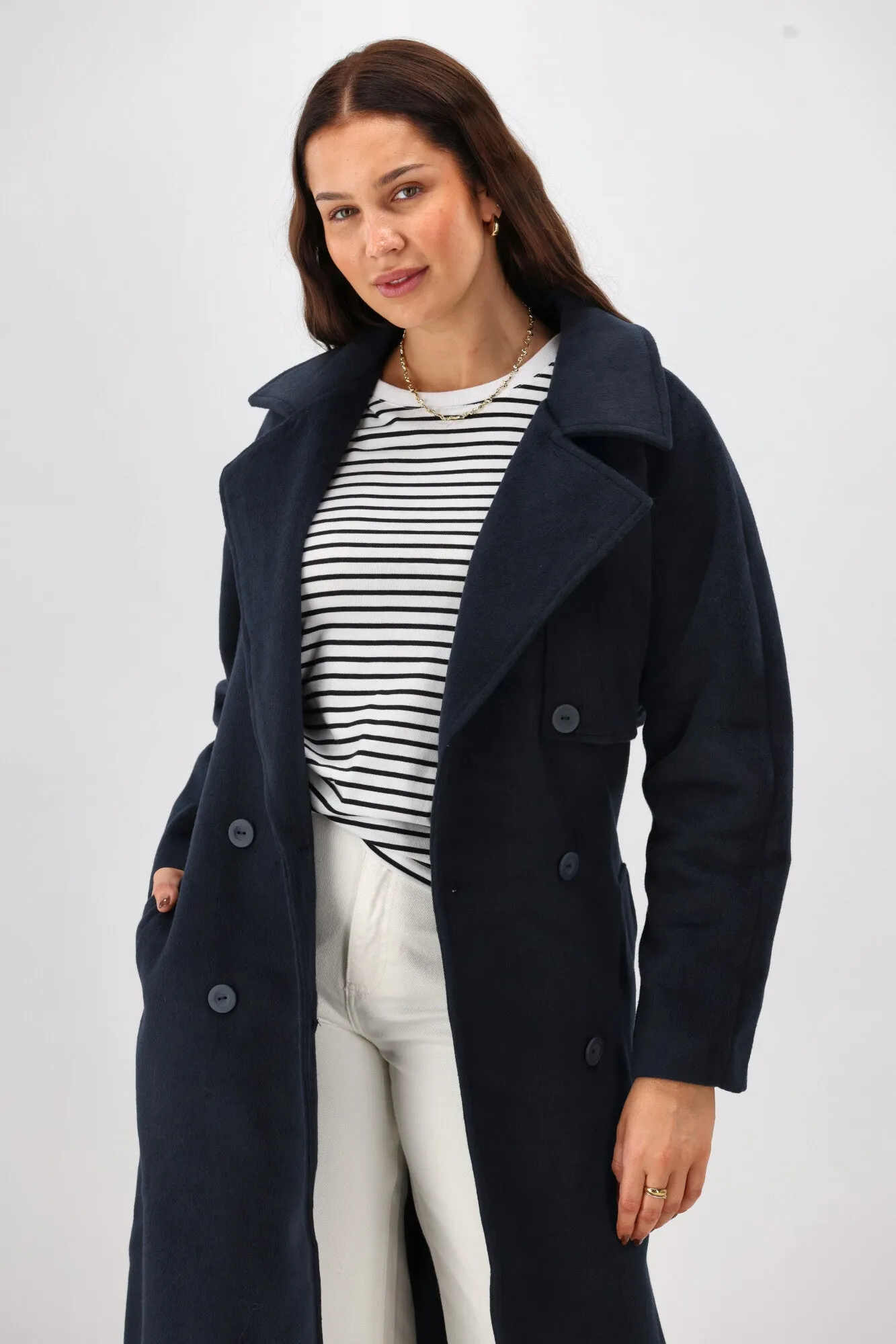 Elm Clemence Coat Dark Sapphire